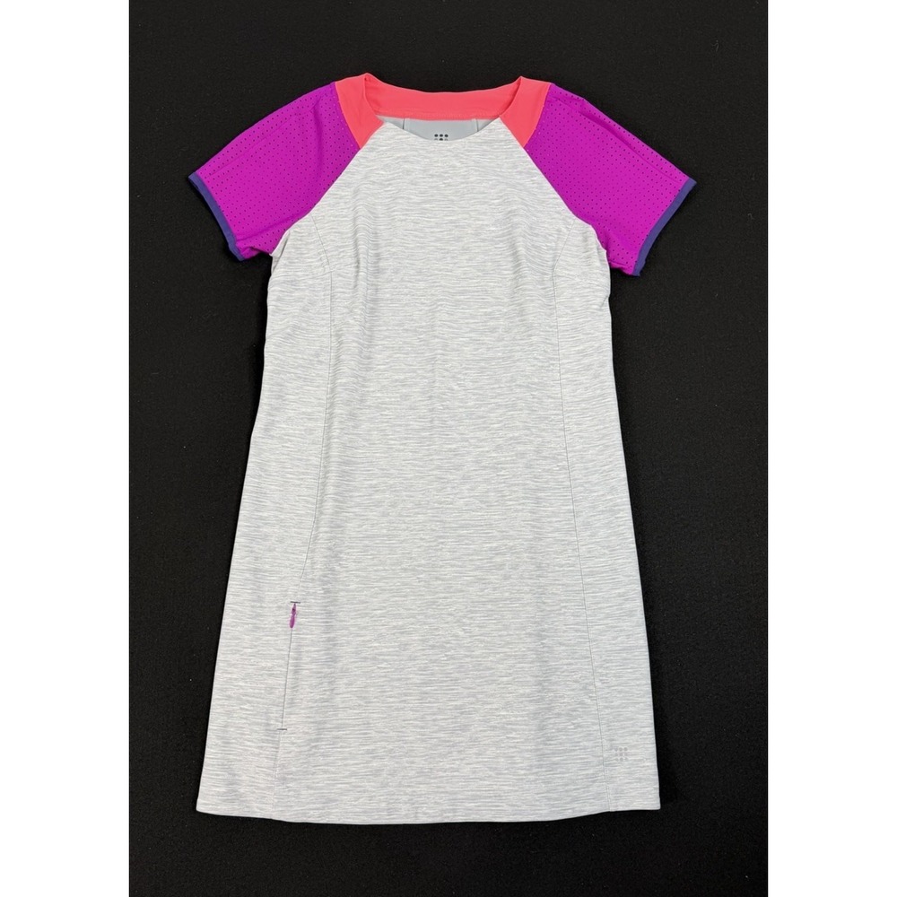 Title Nine Unconventional Short Sleeve Color Block Athletic Knee Length Dress M